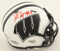 Ron Dayne Signed Wisconsin Badgers Lunar Eclipse Alternate Speed Mini Helmet Inscribed "99H" (Schwartz) at PristineAuction.com