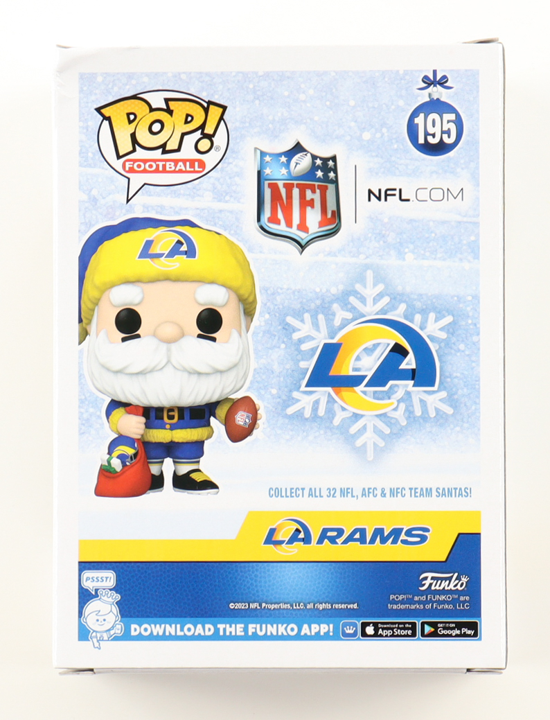 Jack Youngblood Signed Rams #195 Rams Santa Funko Pop! Vinyl Figure Inscribed "HF 01" (Schwartz) at PristineAuction.com Jack Youngblood Signed Rams #195 Rams Santa Funko Pop! Vinyl Figure Inscribed "HF 01" (Schwartz) at PristineAuction.com