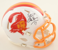 Steve DeBerg Signed Buccaneers Throwback Speed Mini Helmet (Schwartz) at PristineAuction.com
