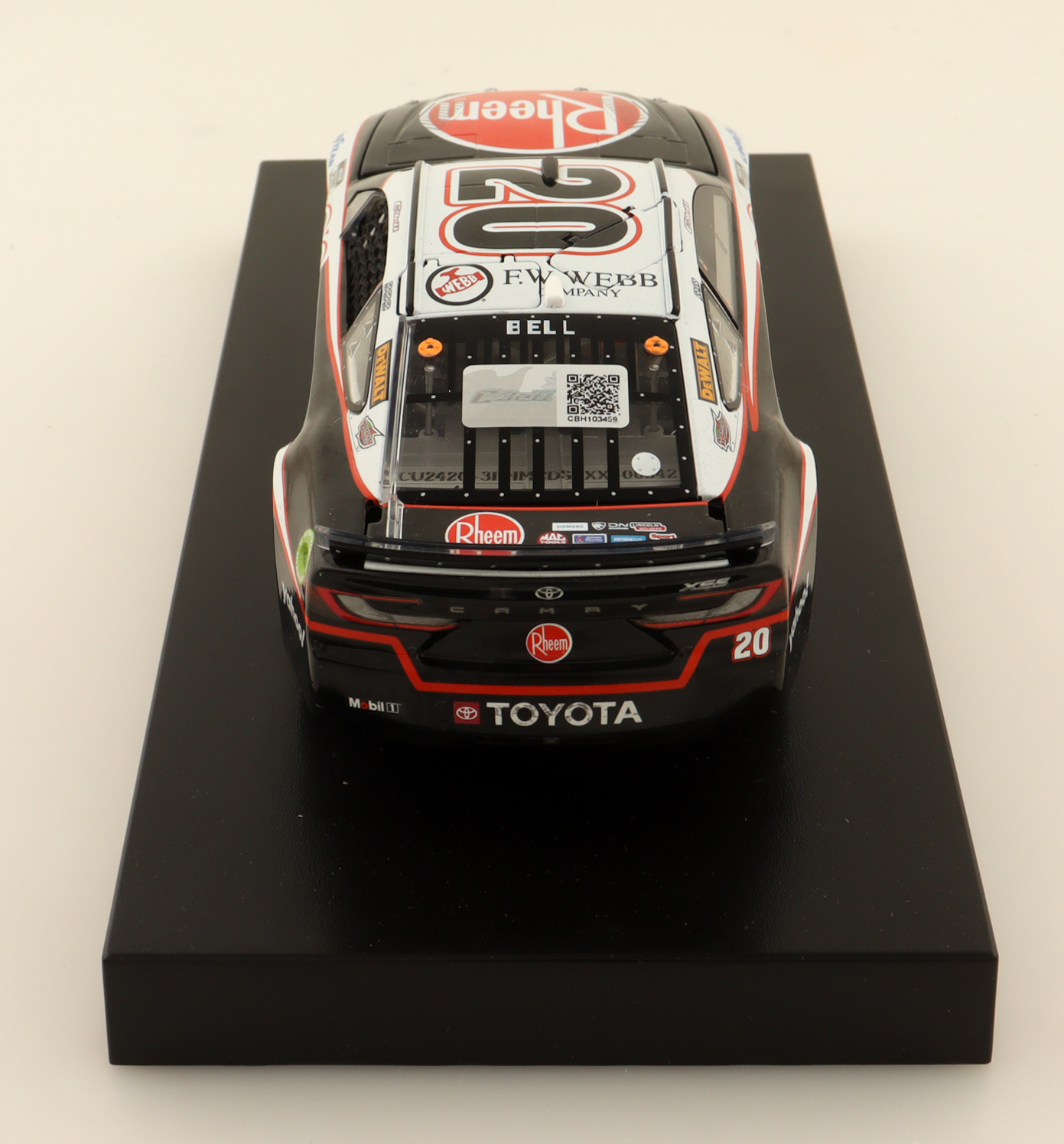 Christopher Bell Signed 2024 #20 Rheem New Hampshire Win Camry | 1:24 Diecast Car (Bell COA) at PristineAuction.com Christopher Bell Signed 2024 #20 Rheem New Hampshire Win Camry | 1:24 Diecast Car (Bell COA) at PristineAuction.com