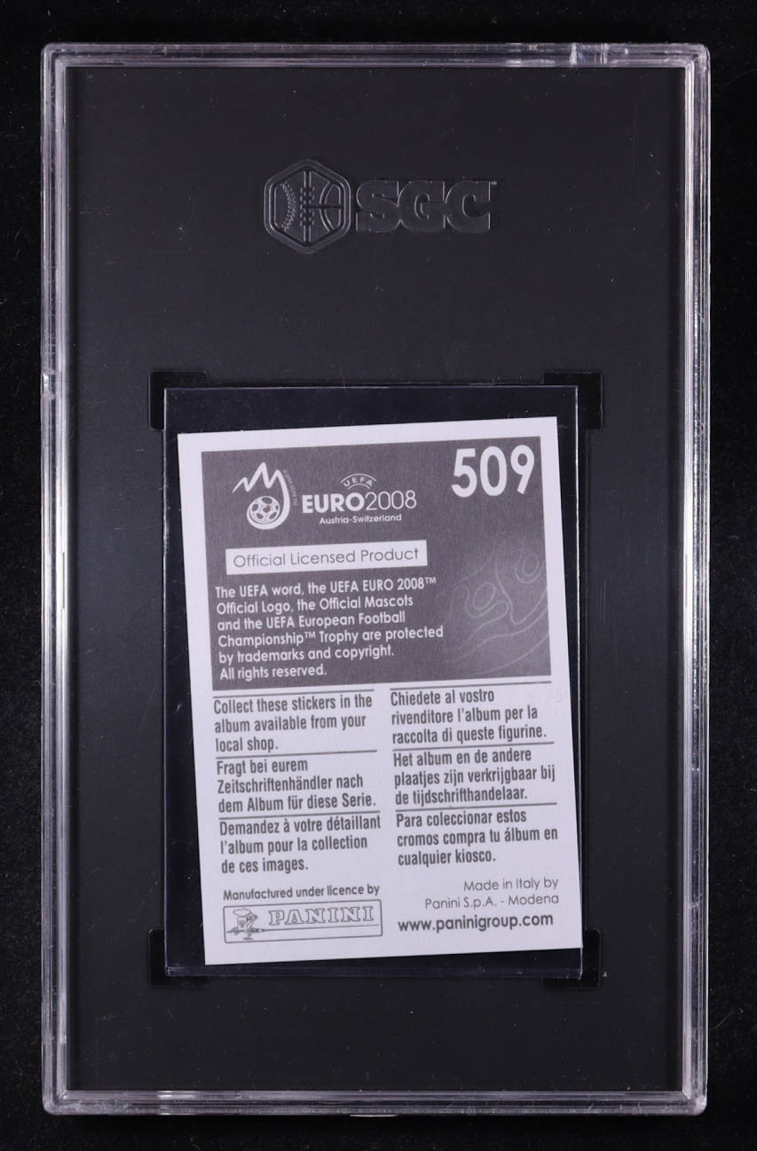 Cristiano Ronaldo 2008 Panini UEFA Euro Austria-Switzerland Stickers #509 IA (SGC 9) at PristineAuction.com Cristiano Ronaldo 2008 Panini UEFA Euro Austria-Switzerland Stickers #509 IA (SGC 9) at PristineAuction.com