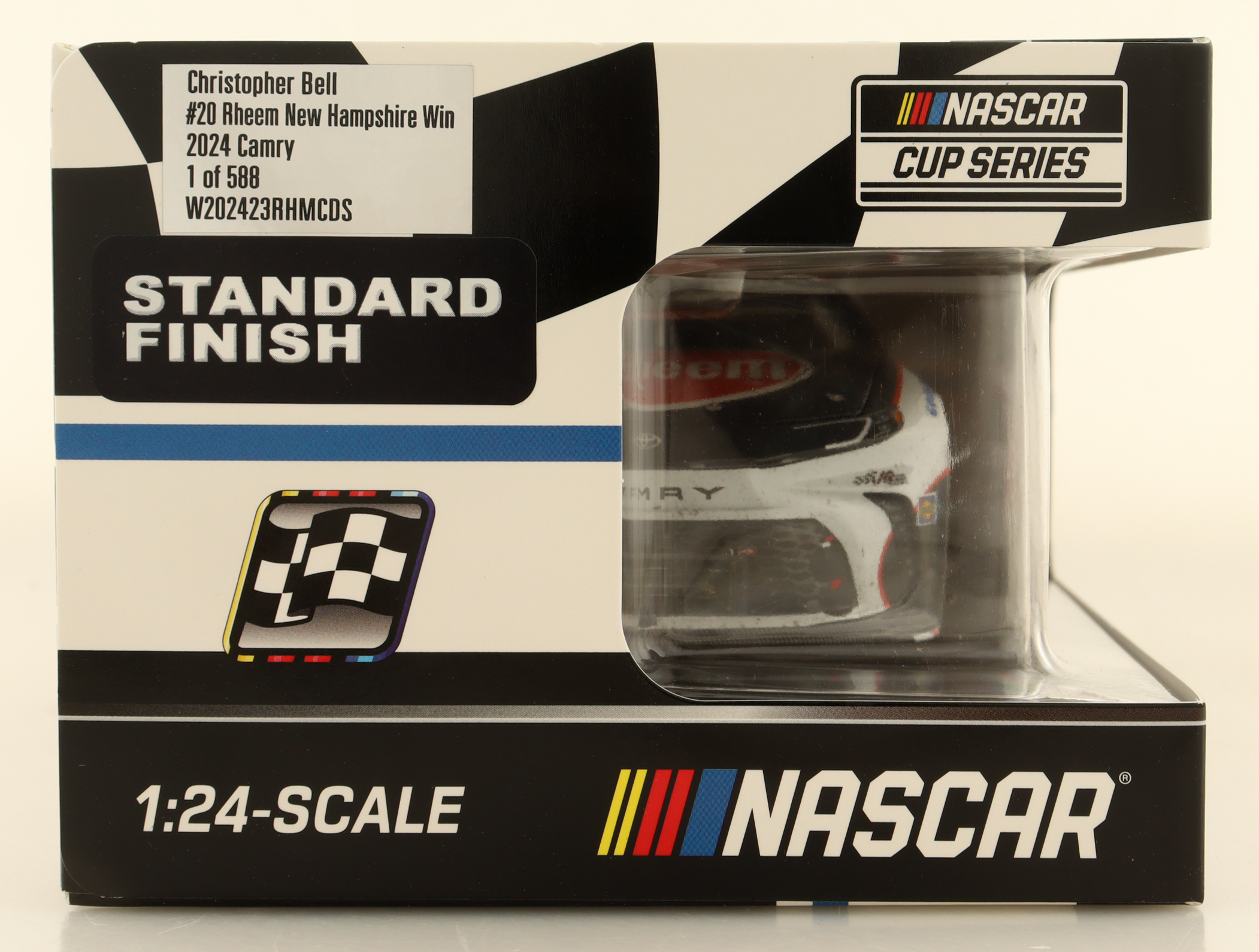 Christopher Bell Signed 2024 #20 Rheem New Hampshire Win Camry | 1:24 Diecast Car (Bell COA) at PristineAuction.com Christopher Bell Signed 2024 #20 Rheem New Hampshire Win Camry | 1:24 Diecast Car (Bell COA) at PristineAuction.com
