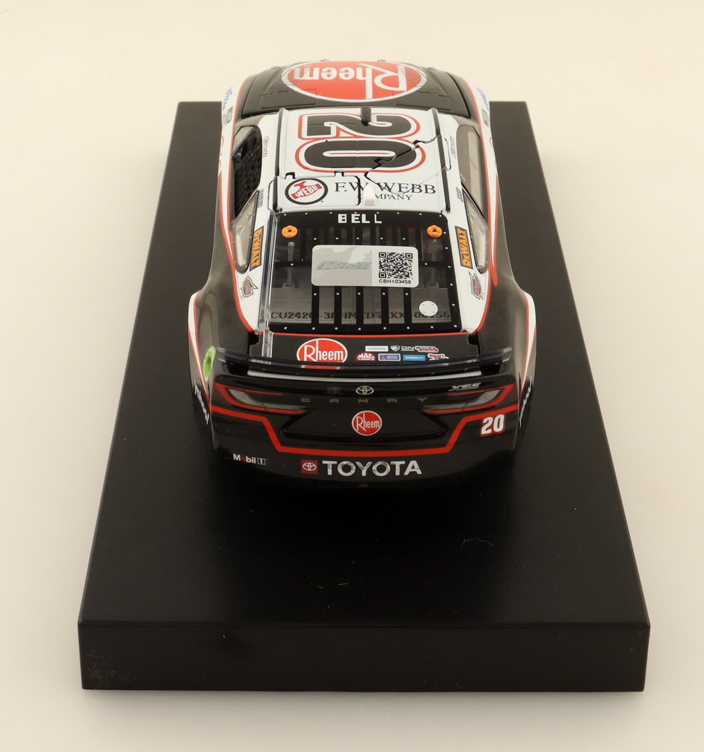Christopher Bell Signed 2024 #20 Rheem New Hampshire Win Camry | 1:24 Diecast Car (Bell COA) at PristineAuction.com Christopher Bell Signed 2024 #20 Rheem New Hampshire Win Camry | 1:24 Diecast Car (Bell COA) at PristineAuction.com