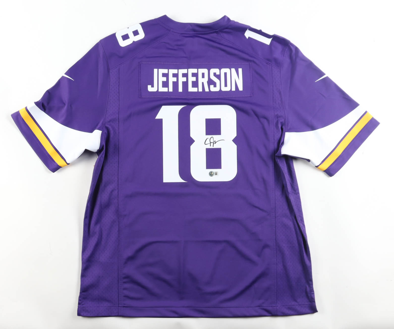 Justin Jefferson Signed Vikings Nike Authentic Jersey (Beckett) at PristineAuction.com Justin Jefferson Signed Vikings Nike Authentic Jersey (Beckett) at PristineAuction.com