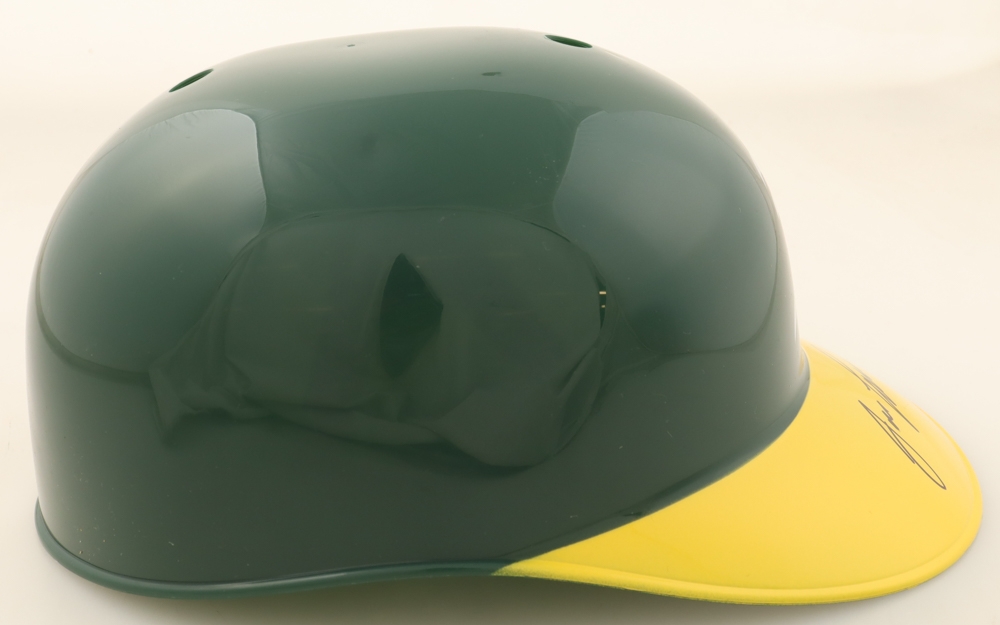 Jose Canseco Signed Athletics Full-Size Batting Helmet (Schwartz) at PristineAuction.com Jose Canseco Signed Athletics Full-Size Batting Helmet (Schwartz) at PristineAuction.com