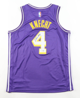 Dalton Knecht Signed Lakers Jordan Authentic Jersey (JSA) at PristineAuction.com