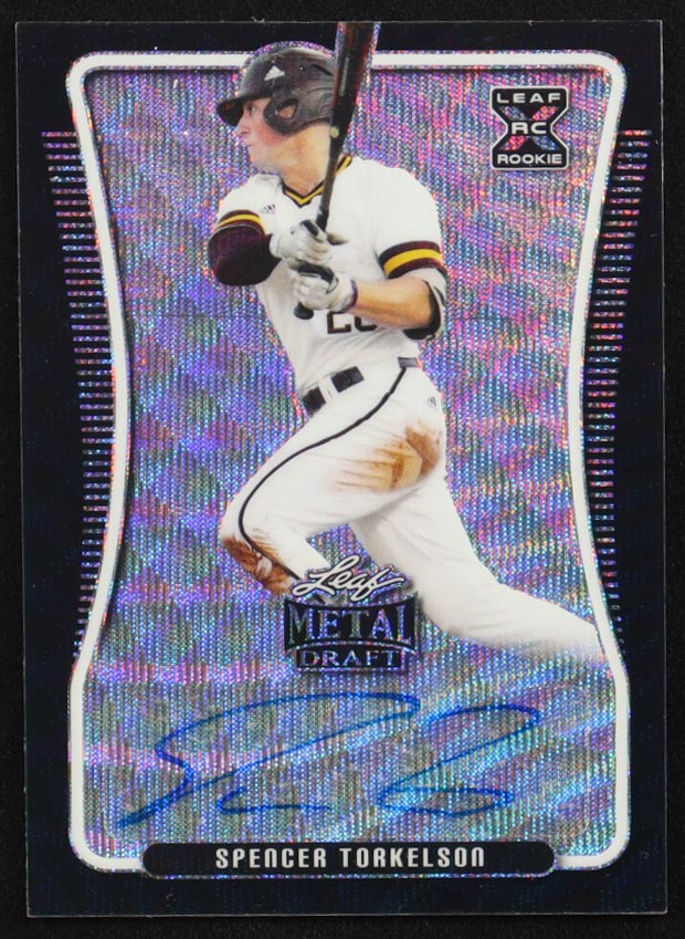 Spencer Torkelson 2020 Leaf Metal Draft Black Wave #BAST1 #7/7 RC at PristineAuction.com Spencer Torkelson 2020 Leaf Metal Draft Black Wave #BAST1 #7/7 RC at PristineAuction.com
