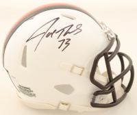 Joe Thomas Signed Browns 2023 Alternate Speed Mini Helmet (Schwartz) at PristineAuction.com