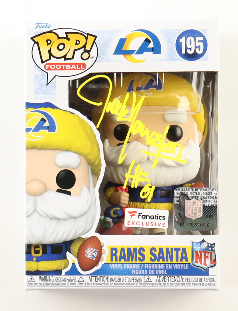 Jack Youngblood Signed Rams #195 Rams Santa Funko Pop! Vinyl Figure Inscribed "HF 01" (Schwartz) at PristineAuction.com Jack Youngblood Signed Rams #195 Rams Santa Funko Pop! Vinyl Figure Inscribed "HF 01" (Schwartz) at PristineAuction.com