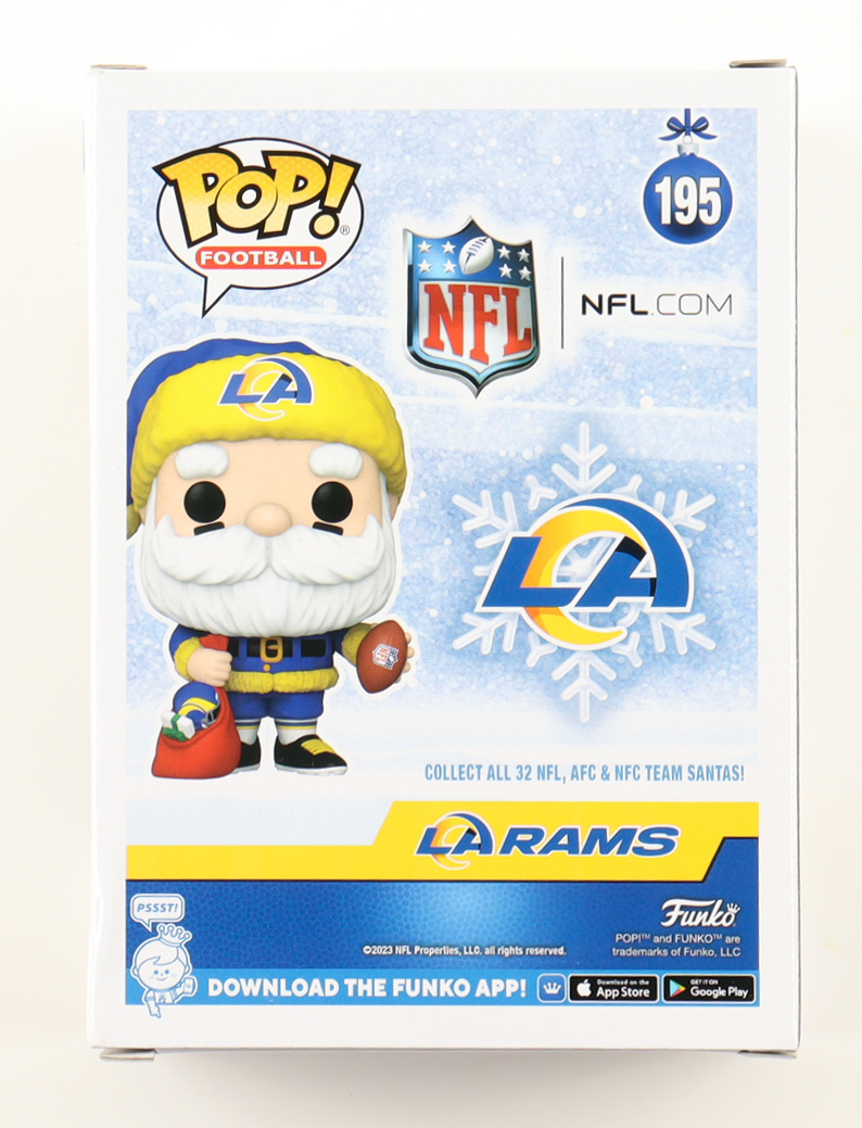 Jack Youngblood Signed Rams #195 Rams Santa Funko Pop! Vinyl Figure Inscribed "HF 01" (Schwartz) at PristineAuction.com Jack Youngblood Signed Rams #195 Rams Santa Funko Pop! Vinyl Figure Inscribed "HF 01" (Schwartz) at PristineAuction.com