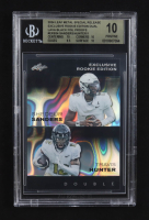 Shedeur Sanders / Travis Hunter 2024 Leaf Metal Special Release Exclusive Rookie Ed. Dual Lava Black Foil Proofs #ERE04 RC #1/1 (BGS 10) at PristineAuction.com