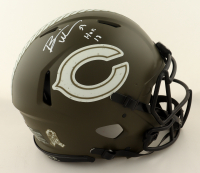 Brian Urlacher Signed Bears Full-Size Authentic On-Field Salute To Service Alternate Speed Helmet Inscribed "HOF 18" (Beckett) at PristineAuction.com