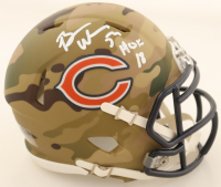Brian Urlacher Signed Bears Camo Alternate Speed Mini Helmet Inscribed "HOF 18" (Schwartz) at PristineAuction.com