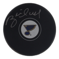 Brett Hull Signed Blues Logo Hockey Puck (Schwartz) at PristineAuction.com