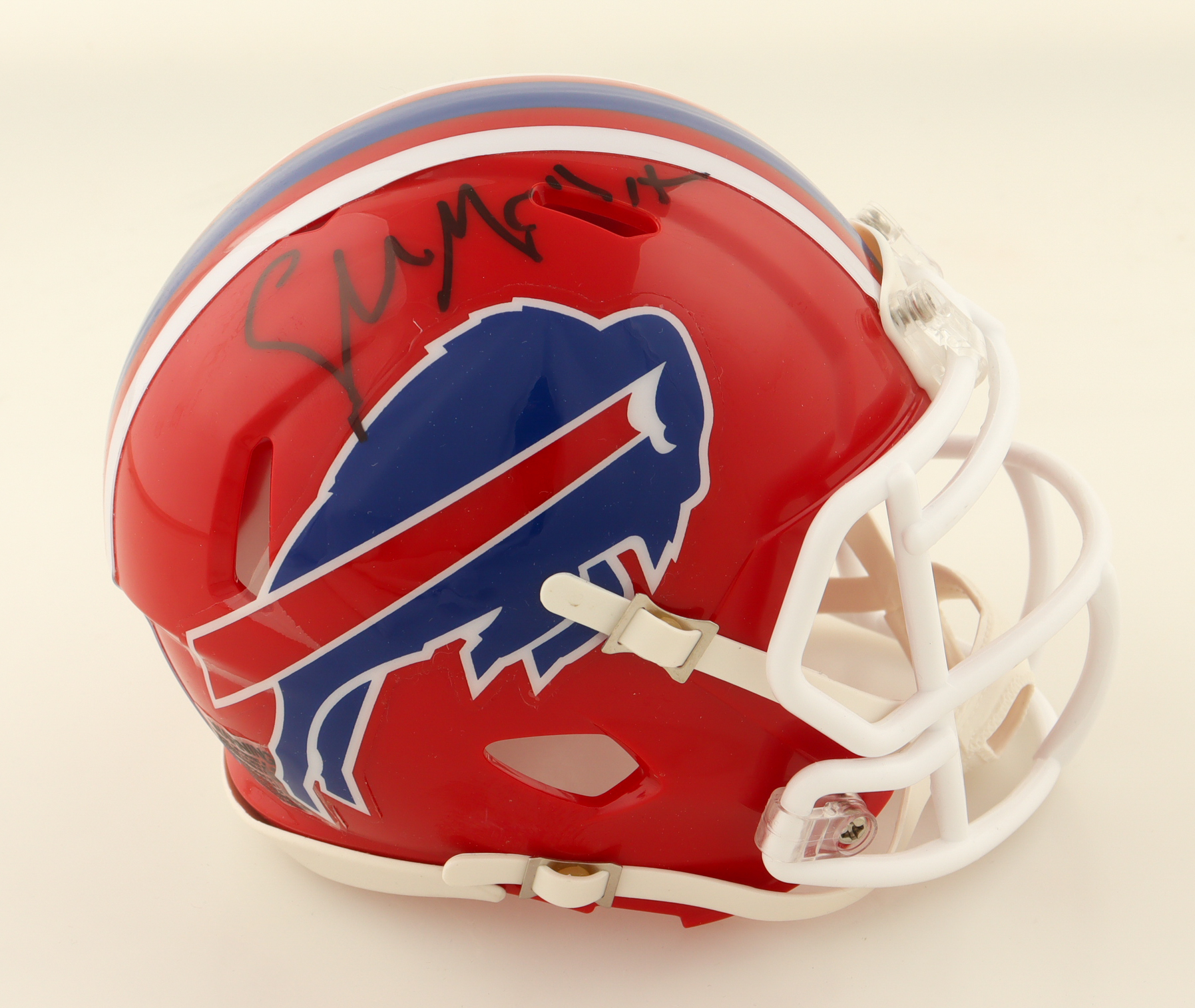 Sean McDermott Signed Bills Speed Mini Helmet (JSA) at PristineAuction.com Sean McDermott Signed Bills Speed Mini Helmet (JSA) at PristineAuction.com