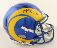 Aaron Donald Signed Rams Full-Size Authentic On-Field Speed Helmet (Beckett) at PristineAuction.com