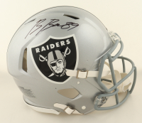 Brock Bowers Signed Raiders Full-Size Authentic On-Field Speed Helmet (Beckett) at PristineAuction.com