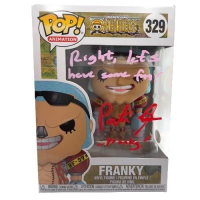 Patrick Seitz Signed "One Piece" #329 Franky Funko Pop! Vinyl Figure Inscribed "Right, let's have some fun!" & "Franky" (JSA) at PristineAuction.com