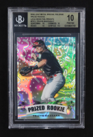 Travis Bazzana 2024 Leaf Metal Special Release Prized Rookie Silver Lava Neon Foil Proofs #PR12 RC (BGS 10) at PristineAuction.com