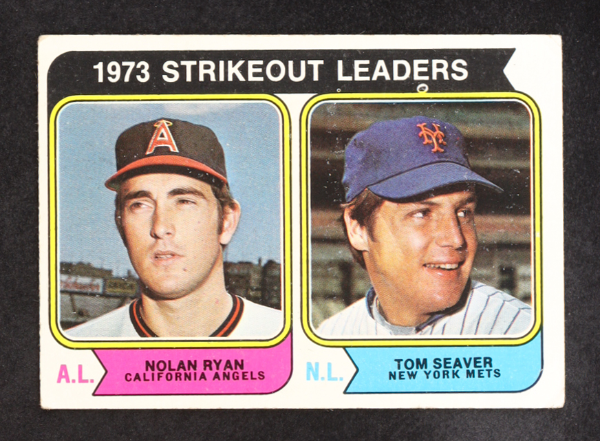 Nolan Ryan / Tom Seaver 1974 Topps #207 Strikeout Leaders at PristineAuction.com Nolan Ryan / Tom Seaver 1974 Topps #207 Strikeout Leaders at PristineAuction.com