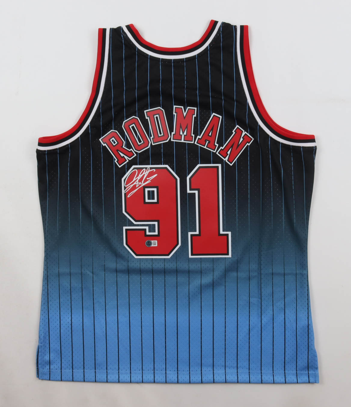 Dennis Rodman Signed Bulls Mitchell & Ness Authentic Jersey (Beckett) at PristineAuction.com Dennis Rodman Signed Bulls Mitchell & Ness Authentic Jersey (Beckett) at PristineAuction.com