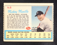 Mickey Mantle 1962 Post #5 at PristineAuction.com