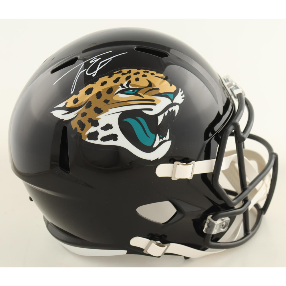 Travis Etienne Jr. Signed Jaguars Full-Size Speed Helmet (JSA) at PristineAuction.com