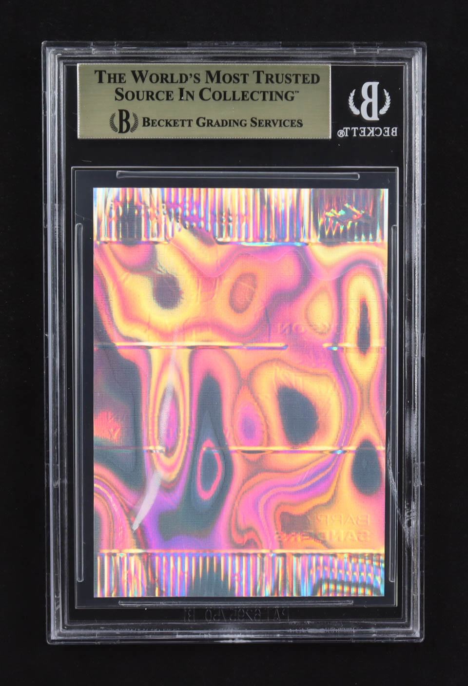 Christian Mccaffrey / Bo Jackson / Barry Sanders 2024 Leaf Metal Special Release Exclusive Legends Ed. Triple Lava Pink Foil Proofs (BGS 10) at PristineAuction.com Christian Mccaffrey / Bo Jackson / Barry Sanders 2024 Leaf Metal Special Release Exclusive Legends Ed. Triple Lava Pink Foil Proofs (BGS 10) at PristineAuction.com