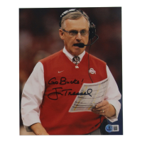 Jim Tressel Signed Ohio State Buckeyes 8x10 Photo Inscribed "Go Bucks!" (Beckett) at PristineAuction.com