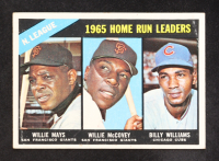Willie Mays / Willie McCovey / Billy Williams 1966 Topps #217 / NL Home Run Leaders at PristineAuction.com