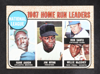 Hank Aaron / Jim Wynn / Ron Santo / Willie McCovey 1968 Topps #5 NL Home Run Leaders at PristineAuction.com