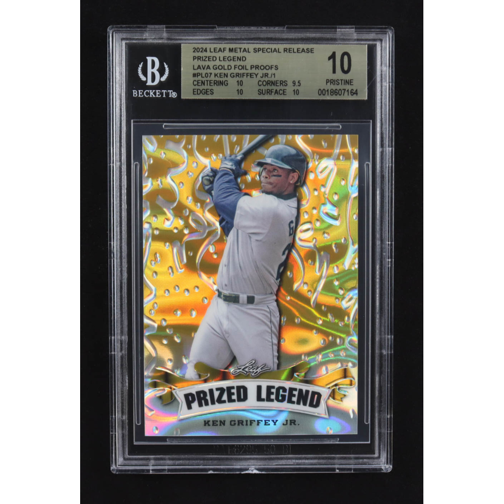 Ken Griffey Jr. 2024 Leaf Metal Special Release Prized Legend Lava Gold Foil Proofs #PL-07 #1/1 (BGS 10) at PristineAuction.com