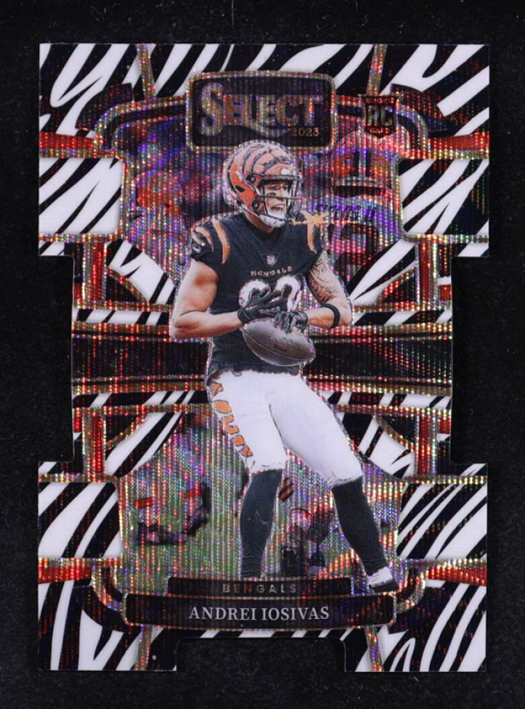 Andrei Iosivas 2023 Select Prizm Zebra Die Cut #21 RC