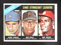 Sandy Koufax/Bob Veale/Bob Gibson 1966 Topps N.L Strikeout Leaders #225 at PristineAuction.com