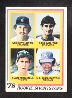 Mickey Klutts / Paul Molitor RC / Alan Trammell RC / U.L. Washington RC 1978 Topps Rookie Shortstops #707 at PristineAuction.com
