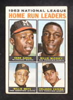 Hank Aaron / Willie McCovey / Willie Mays / Orlando Cepeda 1964 Topps #9 / NL Home Run Leaders at PristineAuction.com