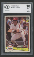 Pete Rose 1982 Donruss #168 (BCCG 10) at PristineAuction.com