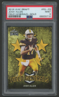 Josh Allen 2018 Leaf Draft Field Generals Gold #FG03 RC (PSA 9) at PristineAuction.com