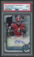 James Cook 2021 Bowman Chrome University Prospect Autographs #BCPAJC (PSA 9) at PristineAuction.com
