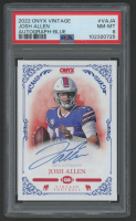 Josh Allen 2022 Onyx Vintage Autograph Blue #VAJA (PSA 8) at PristineAuction.com