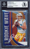 Justin Herbert Signed 2020 Playoff Rookie Wave #4 RC (BGS) at PristineAuction.com