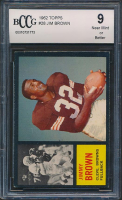 Jim Brown 1962 Topps #28 (BCCG 9) at PristineAuction.com