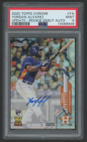 Yordan Alvarez 2020 Topps Chrome Update Debut Autograph #RDUSAYA (PSA 9) at PristineAuction.com