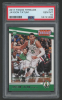 Jayson Tatum 2017-18 Panini Threads #78 RC (PSA 10) at PristineAuction.com