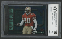 Jerry Rice 2000 Leaf Rookies and Stars Game Plan #GP23 #1678/2000 (BCCG 10) at PristineAuction.com