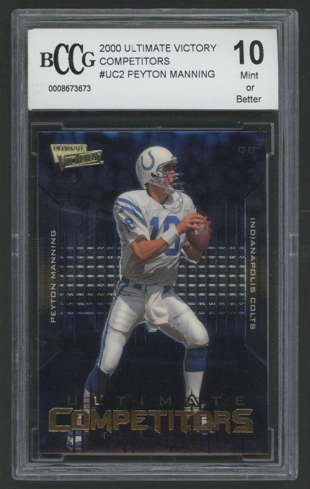 Peyton Manning 2000 Ultimate Victory Competitors #UC2 (BCCG 10) at PristineAuction.com Peyton Manning 2000 Ultimate Victory Competitors #UC2 (BCCG 10) at PristineAuction.com