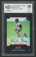 Frank Thomas 2004 Bowman Chrome Refractors #64 (BCCG 10) at PristineAuction.com