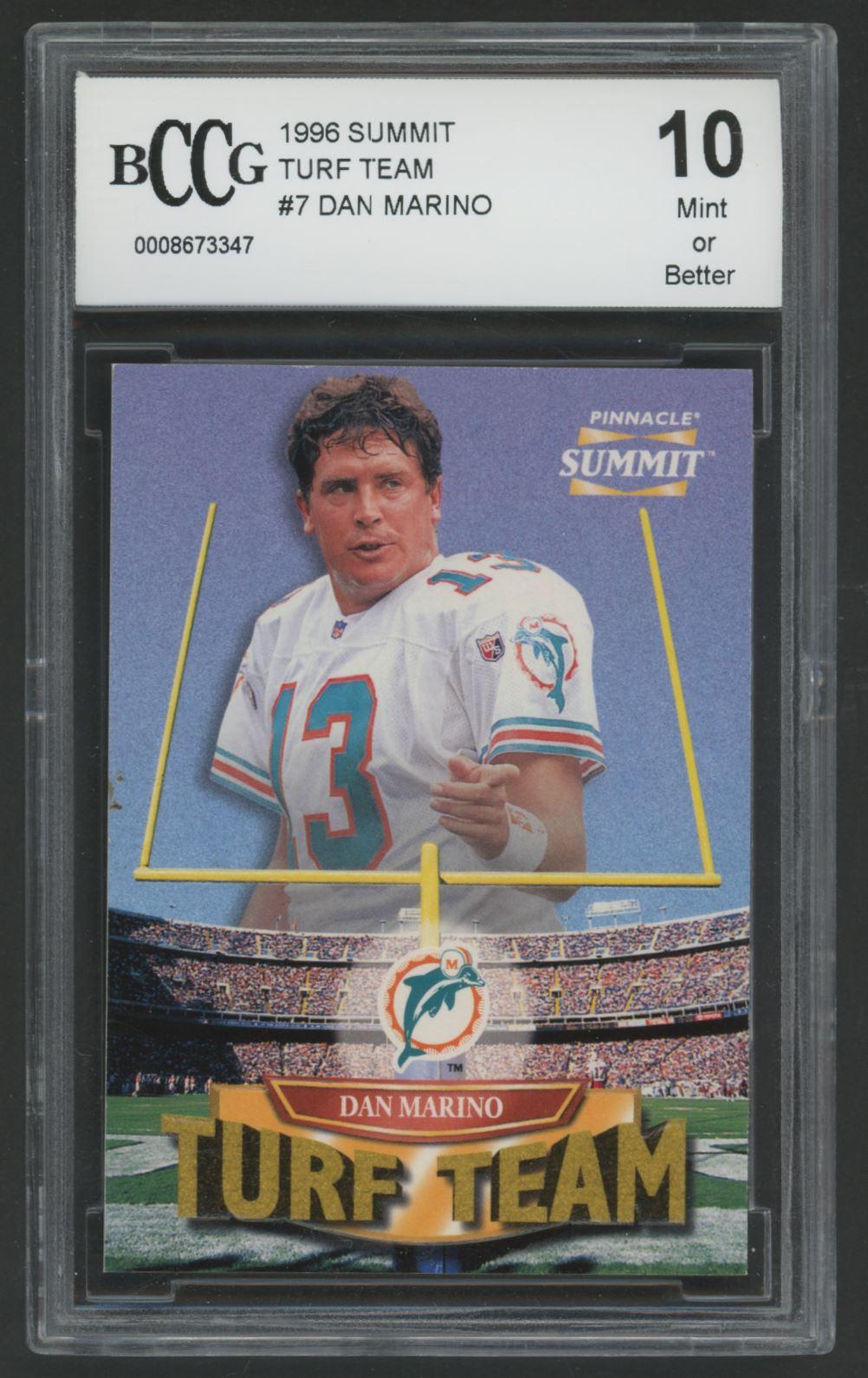 Dan Marino 1996 Summit Turf Team #7 #2176/4000 (BCCG 10) at PristineAuction.com Dan Marino 1996 Summit Turf Team #7 #2176/4000 (BCCG 10) at PristineAuction.com