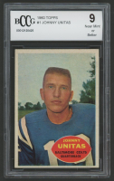Johnny Unitas 1960 Topps #1 (BCCG 9) at PristineAuction.com