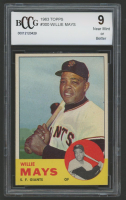 Willie Mays 1963 Topps #300 (BCCG 9) at PristineAuction.com